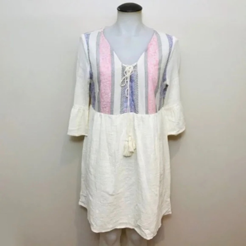 𝅺woven Cotton Boho Dress